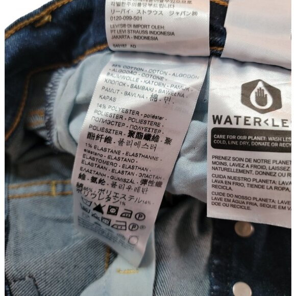 Levi's | Women's Ribcage Straight Ankle Highest Rise Dark Wash Jeans - Picture 14 of 15